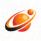 球速体育官方Logo - 蓝色盾牌形状内含足球图案